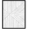 imageHAUS AND HUES Black Abstract Art Poster  Black Abstract Wall Print Geometric Art Abstract Art Decor Mid Century Modern Wall Decor Black Frame 24x36Lines on Lines