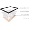 imageHAUS AND HUES Black Abstract Art Poster  Black Abstract Wall Print Geometric Art Abstract Art Decor Mid Century Modern Wall Decor Black Frame 24x36Lines on Lines