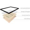 imageHAUS AND HUES Black Abstract Art Poster  Black Abstract Wall Print Geometric Art Abstract Art Decor Mid Century Modern Wall Decor Black Frame 24x36Scribble