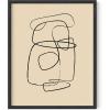 imageHAUS AND HUES Black Abstract Art Poster  Black Abstract Wall Print Geometric Art Abstract Art Decor Mid Century Modern Wall Decor Black Frame 24x36Scribble