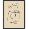 imageHAUS AND HUES Black Abstract Art Poster  Black Abstract Wall Print Geometric Art Abstract Art Decor Mid Century Modern Wall Decor Black Frame 24x36Scribble
