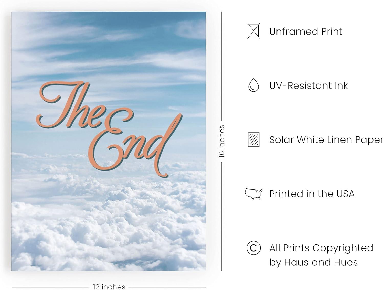 imageHAUS AND HUES Retro Blue Sky Poster Wall Prints for Bedroom Aesthetic Posters for Dorm Room for Girls Teen Girl Bedroom Decor ampamp Dorm Room Decor Posters for Teen Girls UNFRAMED 12 x 16