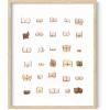 imageHAUS AND HUES Funny Wall Art  Funny Bathroom Signs Boobs 12x16 UnframedButts
