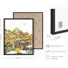 imageHAUS AND HUES Honey Bee Decor Garden Wall Art  Insect Poster Vintage Floral Posters and Prints Flower Poster Vintage Botanical Prints Black Frame 16x20Flowers and Bees
