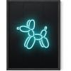 imageHAUS AND HUES Honey Bee Decor Garden Wall Art  Insect Poster Vintage Floral Posters and Prints Flower Poster Vintage Botanical Prints Black Frame 16x20Neon Dog