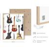 imageHAUS AND HUES Honey Bee Decor Garden Wall Art  Insect Poster Vintage Floral Posters and Prints Flower Poster Vintage Botanical Prints Black Frame 16x20Electric Guitar