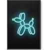 imageHAUS AND HUES Honey Bee Decor Garden Wall Art  Insect Poster Vintage Floral Posters and Prints Flower Poster Vintage Botanical Prints Black Frame 16x20Neon Dog