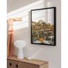 imageHAUS AND HUES Honey Bee Decor Garden Wall Art  Insect Poster Vintage Floral Posters and Prints Flower Poster Vintage Botanical Prints Black Frame 16x20Flowers and Bees
