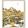 imageHAUS AND HUES Honey Bee Decor Garden Wall Art  Insect Poster Vintage Floral Posters and Prints Flower Poster Vintage Botanical Prints Black Frame 16x20Flowers and Bees