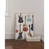 imageHAUS AND HUES Honey Bee Decor Garden Wall Art  Insect Poster Vintage Floral Posters and Prints Flower Poster Vintage Botanical Prints Black Frame 16x20Electric Guitar