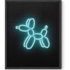 imageHAUS AND HUES Honey Bee Decor Garden Wall Art  Insect Poster Vintage Floral Posters and Prints Flower Poster Vintage Botanical Prints Black Frame 16x20Neon Dog