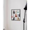 imageHAUS AND HUES Honey Bee Decor Garden Wall Art  Insect Poster Vintage Floral Posters and Prints Flower Poster Vintage Botanical Prints Black Frame 16x20Electric Guitar
