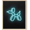 imageHAUS AND HUES Honey Bee Decor Garden Wall Art  Insect Poster Vintage Floral Posters and Prints Flower Poster Vintage Botanical Prints Black Frame 16x20Neon Dog
