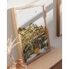 imageHAUS AND HUES Honey Bee Decor Garden Wall Art  Insect Poster Vintage Floral Posters and Prints Flower Poster Vintage Botanical Prints Black Frame 16x20Flowers and Bees