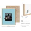 imageHAUS AND HUES Honey Bee Decor Garden Wall Art  Insect Poster Vintage Floral Posters and Prints Flower Poster Vintage Botanical Prints Black Frame 16x20Polaroid