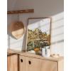 imageHAUS AND HUES Honey Bee Decor Garden Wall Art  Insect Poster Vintage Floral Posters and Prints Flower Poster Vintage Botanical Prints Black Frame 16x20Flowers and Bees