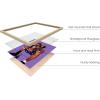 imageHAUS AND HUES Kobe Wall Art  Kobe Bryant Poster Black Mamba Art Basketball Athlete with Trophy Framed Beige 24x36Beige Framed