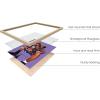 imageHAUS AND HUES Kobe Wall Art  Kobe Bryant Poster Black Mamba Art Basketball Athlete with Trophy Framed Beige 24x36Beige Framed