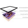 imageHAUS AND HUES Kobe Wall Art  Kobe Bryant Poster Black Mamba Art Basketball Athlete with Trophy Framed Beige 24x36Black Framed