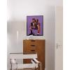 imageHAUS AND HUES Kobe Wall Art  Kobe Bryant Poster Black Mamba Art Basketball Athlete with Trophy Framed Beige 24x36Black Framed
