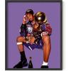 imageHAUS AND HUES Kobe Wall Art  Kobe Bryant Poster Black Mamba Art Basketball Athlete with Trophy Framed Beige 24x36Unframed