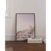 imageHAUS AND HUES Santorini Vintage Beach Prints  Greece Poster Vintage Beach Posters and Greek Photos Santorini Art Painting Mykonos Beige Frame 12x16Santorini