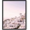 imageHAUS AND HUES Santorini Vintage Beach Prints  Greece Poster Vintage Beach Posters and Greek Photos Santorini Art Painting Mykonos Beige Frame 12x16Santorini