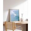 imageHAUS AND HUES Santorini Vintage Beach Prints  Greece Poster Vintage Beach Posters and Greek Photos Santorini Art Painting Mykonos Beige Frame 24x36Surfer Print