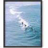 imageHAUS AND HUES Santorini Vintage Beach Prints  Greece Poster Vintage Beach Posters and Greek Photos Santorini Art Painting Mykonos Beige Frame 24x36Surfer Print