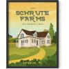 imageHAUS AND HUES The Office Dwight Schrute Poster The Office TV Show Wall Art Funny Posters Office Decor Dwight Schrute Fan Art TV Show Merchandise Framed Beige 24x36Schrute Farms