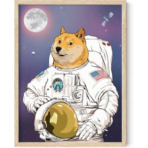 imageHAUS AND HUES Meme Posters  Funny Wall Art for College Dorm Humor Room Decor for Men ampamp Teens Unframed 12x16Astrodoge