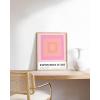 imageHAUS AND HUES Art Exhibition Poster  Danish Pastel Danish Pink Geometric Beige Frame 16x20