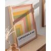 imageHAUS AND HUES Art Exhibition Poster  Pink Geometric Art Print Danish Pastel Posters for Room Aesthetic Pink Wall Art Geometric Art Prints 16quotx20quot UnframedColorful Geometric Angles