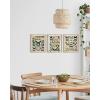 imageHAUS AND HUES Boho Wall Art  Set of 3 Mandala Moroccan Bohemian 16x20 Framed BlackAdolphe Butterfly
