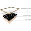 imageHAUS AND HUES Couple Kissing Wall Art Outline Poster  Woman Silhouette Minimalist Decor Bedroom Line Art Beige Frame 16x20Black Face Collage