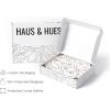 imageHAUS AND HUES Couple Kissing Wall Art Outline Poster  Woman Silhouette Minimalist Decor Bedroom Line Art Beige Frame 16x20Face Collage