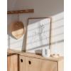 imageHAUS AND HUES Couple Kissing Wall Art Outline Poster  Woman Silhouette Minimalist Decor Bedroom Line Art Beige Frame 16x20Woman with Flower