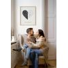 imageHAUS AND HUES Custom Heart Shaped Map Poster  Personalized Gift for Him ampamp Her  Unique Couples Poster  Gift for Wedding Newlyweds Anniversary Birthdays Engagements Day Wife or GirlfriendFramed