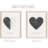 imageHAUS AND HUES Custom Heart Shaped Map Poster  Personalized Gift for Him ampamp Her  Unique Couples Poster  Gift for Wedding Newlyweds Anniversary Birthdays Engagements Day Wife or GirlfriendUnframed