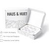 imageHAUS AND HUES Danish Pastel Purple Poster  Aesthetic Room Decor Purple Picture Wall Decor Danish Pastel Cute Poster Black Frame 24x36Statue on Purple Checks