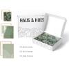 imageHAUS AND HUES Framed Abstract Wall Art Famous Artist Paintings Abstract Colorful Wall Art Geometric Wall Decor Abstract Modern Framed Painting Set Klint Artist Posters with Beige FrameGreen Zen