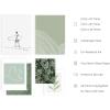 imageHAUS AND HUES Framed Abstract Wall Art Famous Artist Paintings Abstract Colorful Wall Art Geometric Wall Decor Abstract Modern Framed Painting Set Klint Artist Posters with Beige FrameGreen Zen