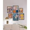 imageHAUS AND HUES Framed Abstract Wall Art Famous Artist Paintings Abstract Colorful Wall Art Geometric Wall Decor Abstract Modern Framed Painting Set Klint Artist Posters with Beige FrameKlint