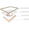 imageHAUS AND HUES Framed Abstract Wall Art Famous Artist Paintings Abstract Colorful Wall Art Geometric Wall Decor Abstract Modern Framed Painting Set Klint Artist Posters with Beige FrameCream