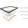imageHAUS AND HUES Framed Abstract Wall Art Famous Artist Paintings Abstract Colorful Wall Art Geometric Wall Decor Abstract Modern Framed Painting Set Klint Artist Posters with Beige FrameGreen Zen