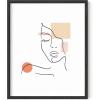imageHAUS AND HUES Holding Hands Wall Art  Minimalist Line Drawing Black and White Love Print Romantic Wall Decor Unframed 24x36Abstract Girl