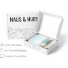 imageHAUS AND HUES Hot Air Balloon Poster Decorations  Hot Air Balloon Wall Decor  Beautiful Scenery Wall Art Painting  12quot x 16quot UNFRAMED Hot Air BalloonsBlue Van