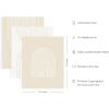 imageHAUS AND HUES Mandala Wall Art  Set of 3 Mexican Tile Art Modern Abstract Wall Art Moroccan Painting Neutral Art Abstract Geometric Art Abstract Kitchen Wall Art Boho Mandala 24x36 UnframedNeutral Arch