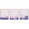 imageHAUS AND HUES Mid Century Wall Art Boho Wall Art Framed  Set of 3 Mandala Wall Decor Boho Framed Art Abstract Art Bohemian Tiles 11x14 Black FramedPink  Purple