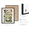 imageHAUS AND HUES Mid Century Wall Art Boho Wall Art Framed  Set of 3 Mandala Wall Decor Boho Framed Art Abstract Art Bohemian Tiles 8x10 Black FramedAdolphe Butterfly
